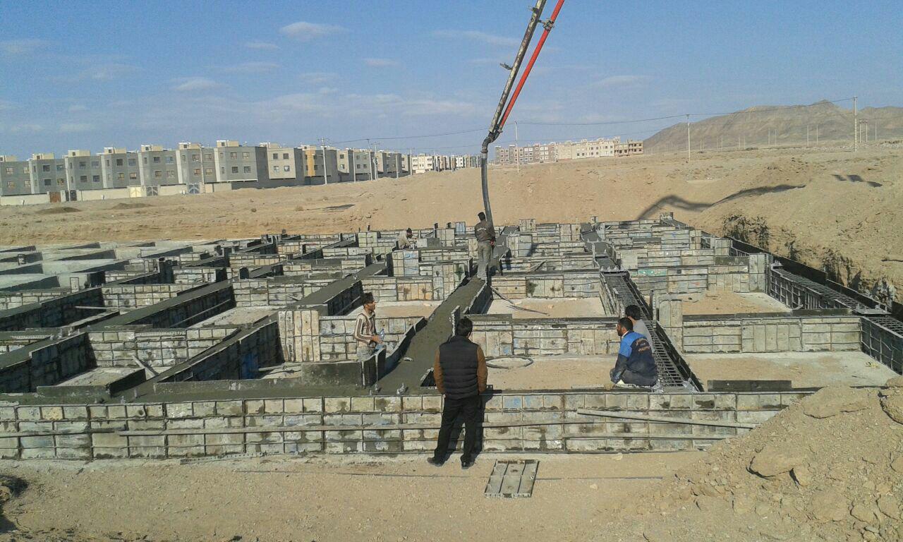 گزارش تصویری از روند احداث  پروژه ستاد شهرستان خوسف